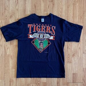 Vintage Logo 7 Detroit Tigers T shirt - 1994 - SZ XL
